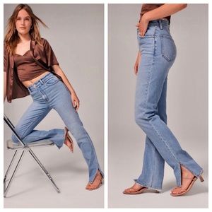 Abercrombie & Fitch High Rise Skinny Vent-Hem Jeans, size 28 (US size 6)